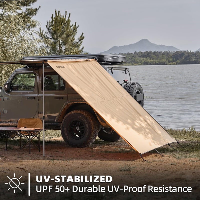 SAMOUT Awning Wall 8.2FT x 8.5FT Multi-Side Universal Awning Extension Waterproof Ripstop UV-Resistant for Windbreak & Sun Shade - Image 5